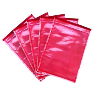 1000pcs 115mm x 165mm Invoice Enclosed Sticker Pouch Doculopes Plain Red