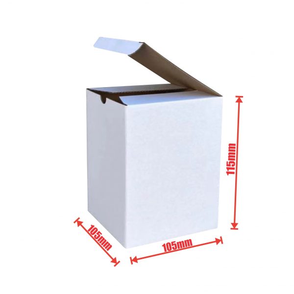 100pcs 105 x 105 x 115mm Candle Mailing BoxWhite