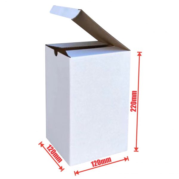 100pcs 120 x 120 x 220mm Candle Mailing BoxWhite