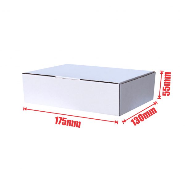 100pcs 175 x 130 x 55mm Diecut Mailing BoxWhite