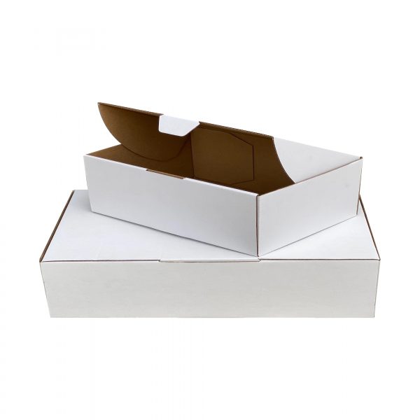 100pcs 175 x 130 x 55mm Diecut MailingBoxWhite
