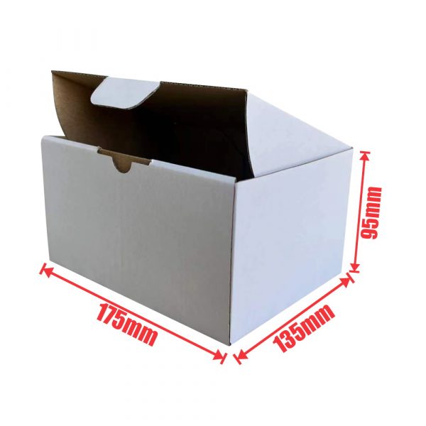 100pcs 175 x 135 x 95mm Diecut Mailing BoxWhite