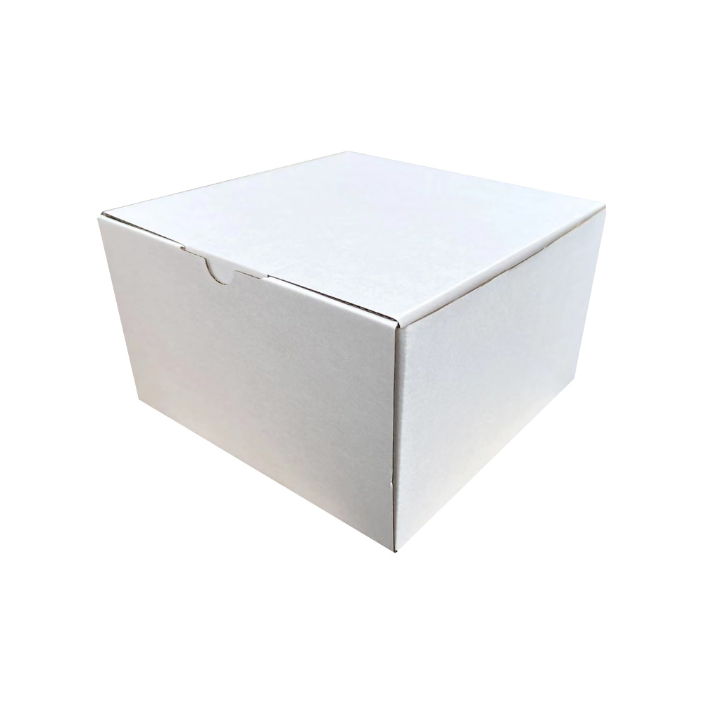 100pcs 200 X 200 X 120mm Diecut Mailing Box White