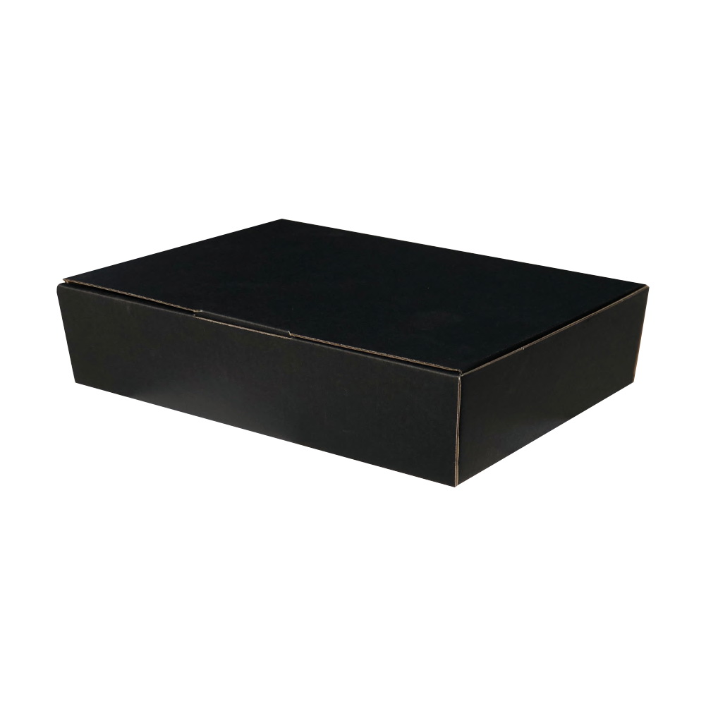 100pcs 220 x 145 x 35mm Full Black Diecut Mailingbox