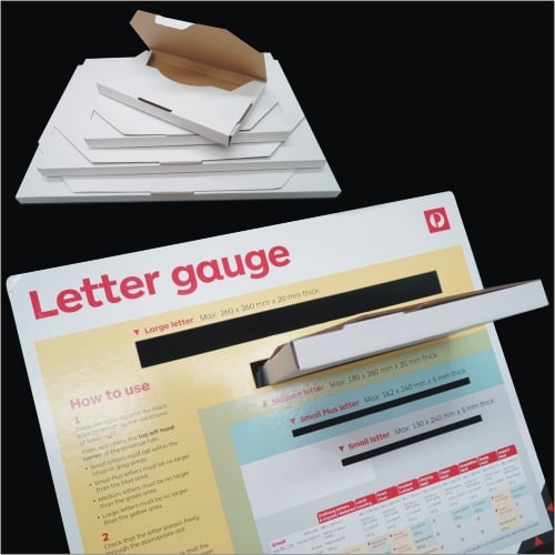 100pcs 310 x 220 x 16mm DiecutFlat Mailing Box White