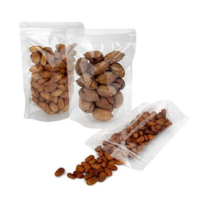100pcs Clear Stand Up Pouches 500G 190x275mm Zipper Bag