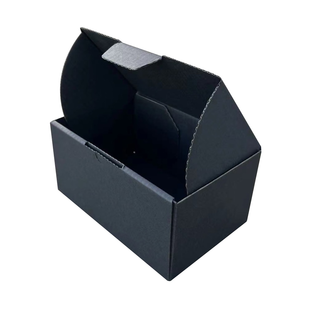 100pcs Full Black 150 x 100 x 75mm Diecut Mailing Box