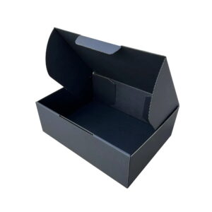 100pcs Full Black Diecut 270 x 160 x 120mm Mailing Box
