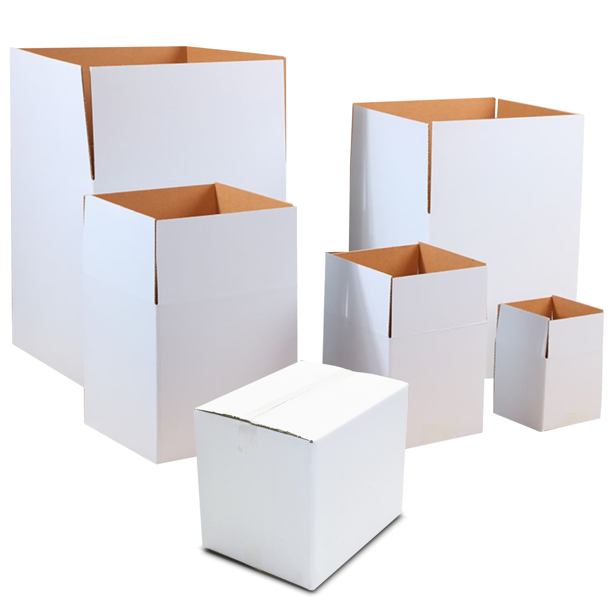 100pcs RegularSlotted 150 x 150 x 150mm Mailing Box White