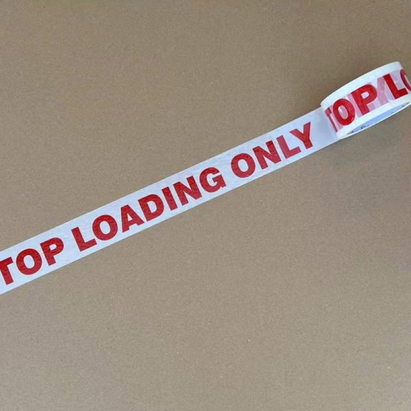 12 Rolls 48mm x 75m Top Loading Only Pre-Printed PackagingTape