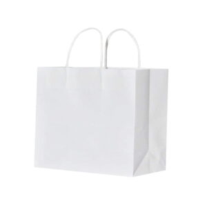 150pcs White Paper Twisted handle Bag 320×260+110mm