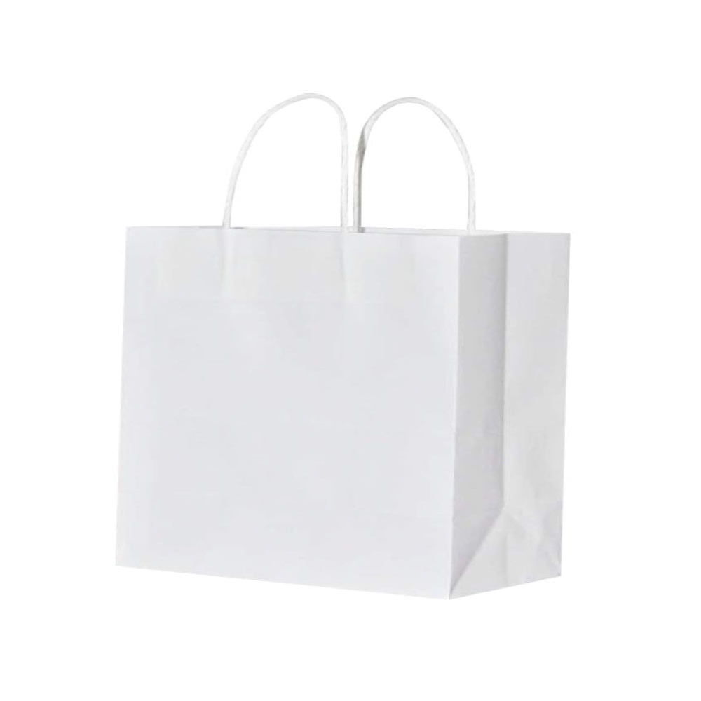 150pcs White Paper Twisted handle Bag 320×260+110mm