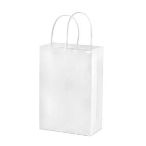 250pcs White Paper Twisted handle Bag 190×245+80mm