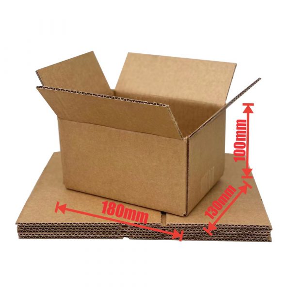 25pcs Heavy Duty 180 x 130 x 100mm Brown Regular Slotted MailingBox