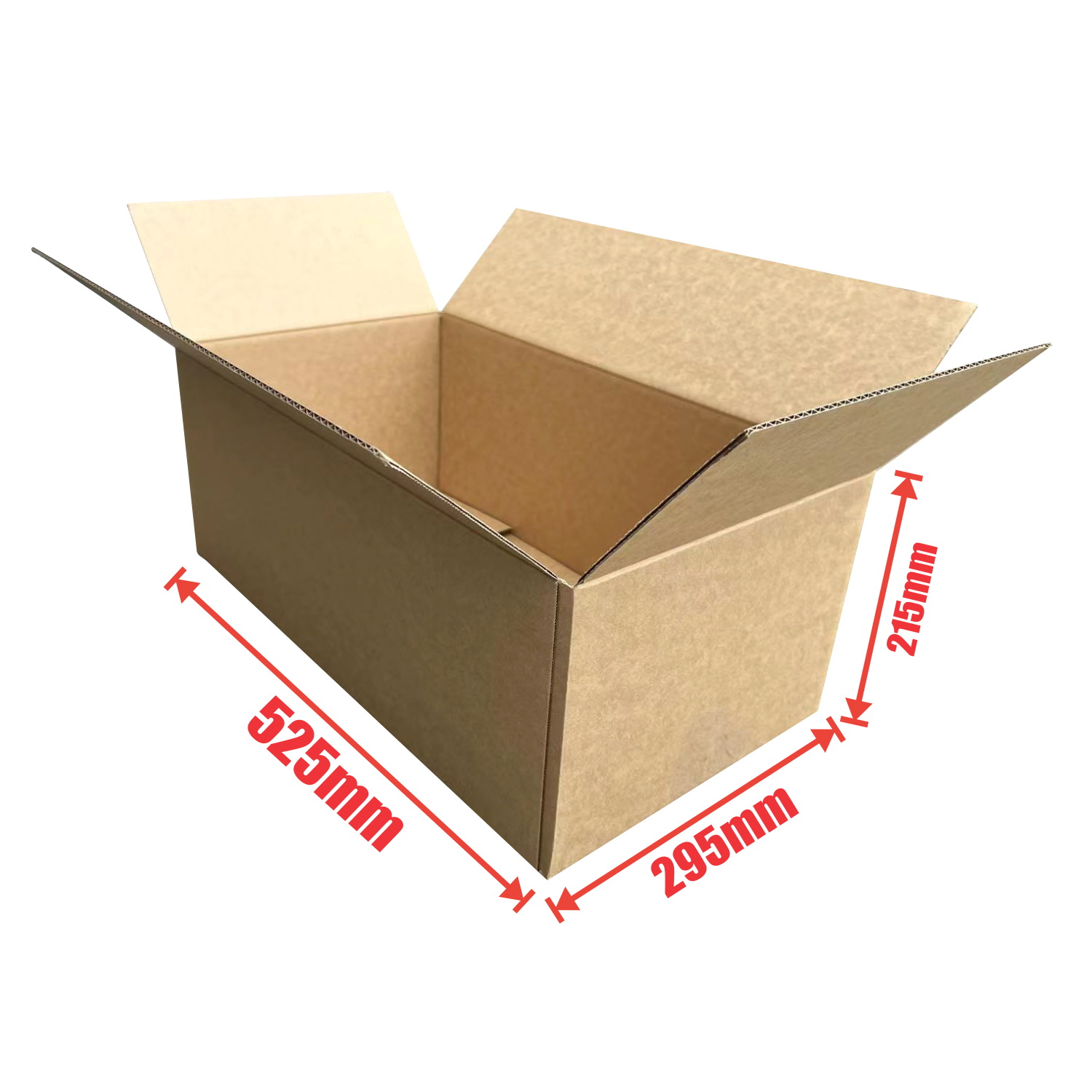 25pcs Heavy Duty 525 x 295 x 215mm Cardboard CartonBoxes