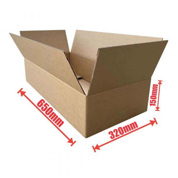 25pcs Heavy Duty 650 x 320 x 150mm Cardboard CartoBoxes
