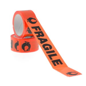 36 Rolls 48mmx75m Fragile Packaging Tapes Orange/Black