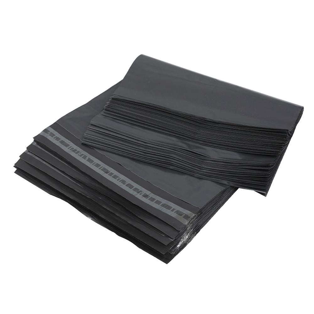 500pcs BLACK 310mm x 405mm Poly Mailing Bag Courier Satchel