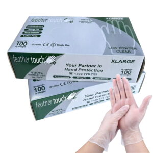 Vinyl Gloves Low Powder Clear XLarge Carton of 1000