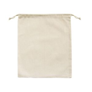 50pcs Calico Drawstring Bag 160x230mm Natural Cotton Pouches